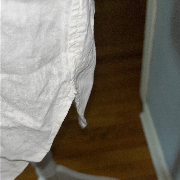 Aerie Classic White Button-Up Shirt - Picture 6 of 8